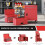 Homcom Carro de Herramienta Rojo 60.5 x 33.5 x 131 cm 5