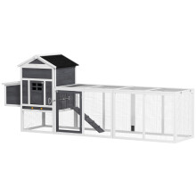Gallinero para Exterior Bicolor 297.5 x 68 x 118 cm