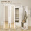 Homcom Armario Joyero Blanco 38.5 x 38.5 x 172.5 cm 2