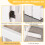 PawHut Barrera para Perros Blanco 204 x 36 x 75 cm 6