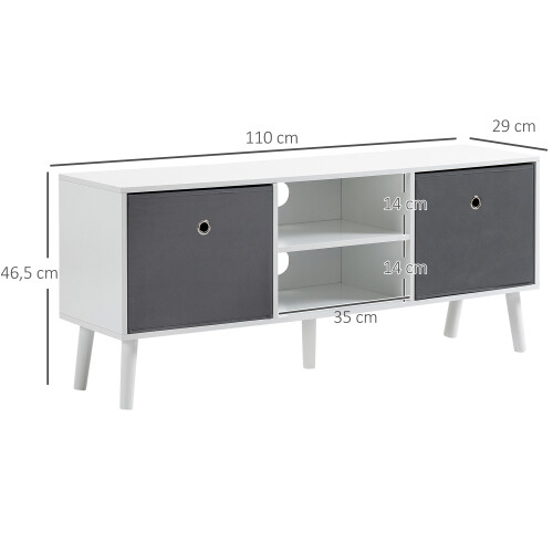 Homcom Mueble de TV Bicolor 110 x 29 x 46.5 cm 2