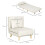 Homcom Sillón Cama Beige 72 x 78 x 79 cm 4