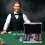 Homcom Maletín de Poker Multicolor 29.5 x 20.5 x 6.5 cm 2
