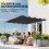 Outsunny Techo de Pérgola Gris 286 x 245 cm 3