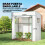Outsunny Invernadero Blanco 196 x 77 x 197 cm 5