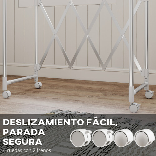 Homcom Tendedero Plegable Gris 150 x 103 x 197 cm 1
