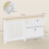 Homcom Cubre Radiadore Blanco 152 x 19 x 81 cm 3