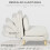 Homcom Sillón Cama Beige 72 x 78 x 79 cm 6