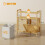 Homcom Mueble Ropa Sucia Marrón 82 x 33 x 88 cm 2