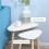 Homcom Mesas Auxiliare Blanco 59.5 x 39.5 x 45 cm 5