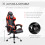 Vinsetto Silla Gaming Rojo 63 x 67 x 130 cm 4