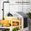 PawHut Casa para Tortuga Gris 124 x 55 x 109 cm 5