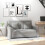 Homcom Sofá Cama Gris 152 x 101 x 81 cm 2