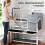 PawHut Casa para Tortuga Gris 124 x 55 x 109 cm 6