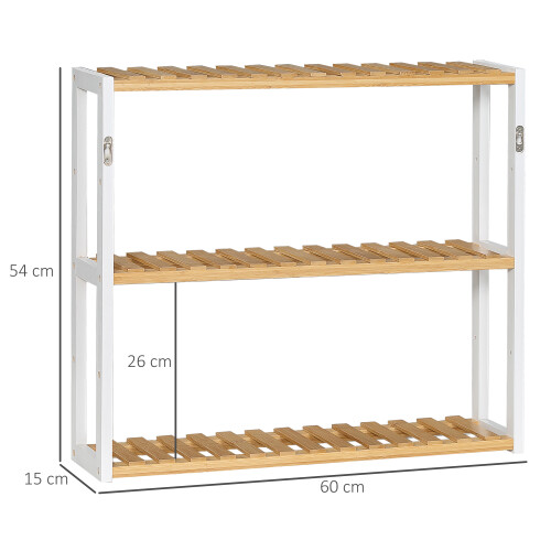 Homcom Estantería de Pared Marrón 60 x 15 x 54 cm 1