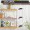 Homcom Estantería de Pared Marrón 60 x 15 x 54 cm 4