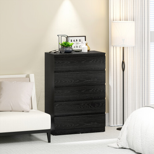 Homcom Cómoda Negro 77 x 40 x 111.5 cm 1