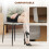 Homcom Sillas de Comedor Gris 41 x 50 x 97 cm 6
