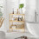 Homcom Estantería Bambú 3 Nivele Marrón 62 x 33 x 80 cm 2