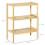 Homcom Estantería Bambú 3 Nivele Marrón 62 x 33 x 80 cm 3
