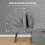 Homcom Sillón Cama Gris 75 x 80 x 74 cm 5