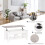 Homcom Mesa de Centro Elevable Blanco 105 x 50 x 49 cm 6