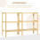 Homcom Estantería Bambú 3 Nivele Marrón 62 x 33 x 80 cm 5