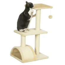 Árbol para Gatos Beige 40 x 35 x 72 cm