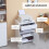 Vinsetto Armario para Impresora Blanco 60 x 39 x 80 cm 2
