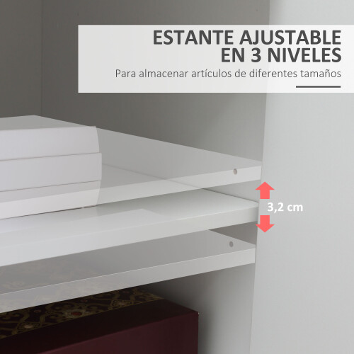 Vinsetto Armario para Impresora Blanco 60 x 39 x 80 cm 2