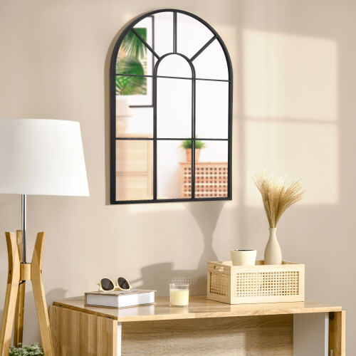 Homcom Espejo de Pared Negro 60 x 2 x 91 cm 1