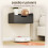Homcom Mesitas de Noche Negro 40 x 30 x 19.5 cm 5