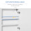 Homcom Armario con Espejo Blanco 50 x 15 x 60 cm 2