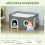 PawHut Casa para Gato Gris 60 x 40 x 34 cm 4