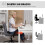Homcom Silla de Oficina Gris 62 x 67 x 93 cm 5