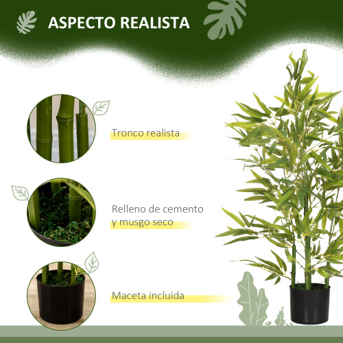 Homcom Planta Artificial Verde 15 x 15 x 90 cm 1