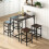 Homcom Muebles de Bar Marrón 100 x 60 x 88 cm 2