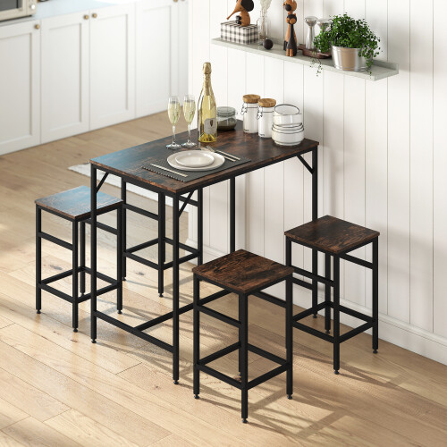 Homcom Muebles de Bar Marrón 100 x 60 x 88 cm 1