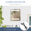Homcom Armario con Espejo Blanco 50 x 15 x 60 cm 4