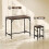 Homcom Muebles de Bar Marrón 100 x 60 x 88 cm 3