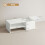 Homcom Mesa de Centro Blanco 110 x 52 x 36 cm 3