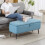 Homcom Banco Almacenaje Azul 101 x 38.5 x 44.5 cm 2