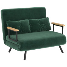 Sofá Cama Doble Verde 102 x 73 x 81 cm
