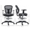 Vinsetto Silla de Escritorio Negro 59 x 59 x 115 cm 3
