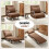 Homcom Sofá Cama Individual Marrón 65 x 69 x 80 cm 5