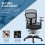 Vinsetto Silla de Escritorio Negro 59 x 59 x 115 cm 4