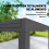 Outsunny Mesa Jardín Extensible Gris 270 x 90 x 75 cm 5