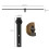 Homcom Herraje para Puerta Negro 200 x 0.4 x 18 cm 4