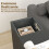 Homcom Mesa Auxiliar Negro 45 x 25 x 70 cm 4