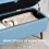 Homcom Banco Almacenaje Azul 101 x 38.5 x 44.5 cm 7